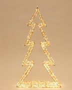 Stellar Haus Gold Wire LED Outline Tree 90cm or 120cm