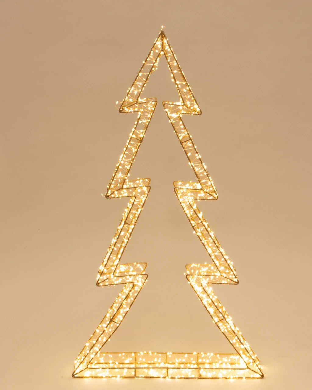 Stellar Haus Gold Wire LED Outline Tree 90cm or 120cm