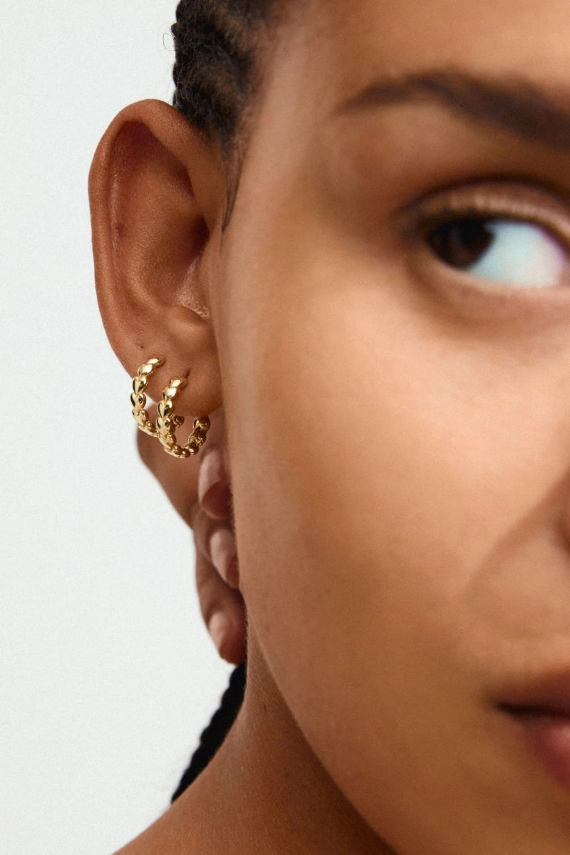 Maeve Recycled Hoop Earrings -Gold Plated