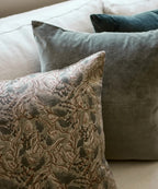 French Country Amira Floral Handblocked Cushion 50x50cm
