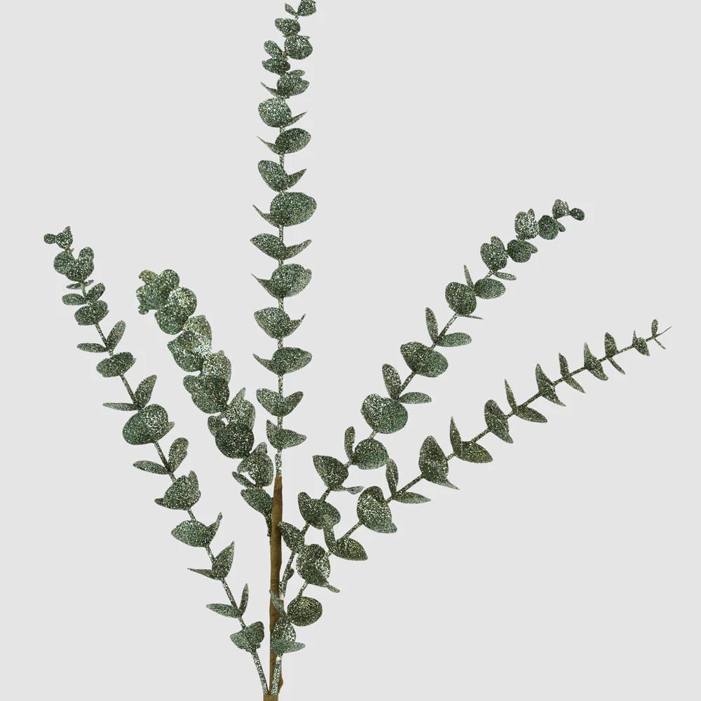Glitter Eucalyptus Spray 77cm