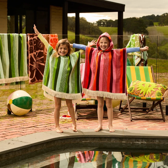 Sage and Clare Kids Hooded Towel - June - Dahlia