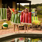 Sage and Clare Kids Hooded Towel - June - Dahlia