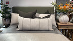 Piped Edge Headboard | Olive Double/Queen