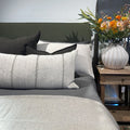 Piped Edge Headboard | Olive Double/Queen