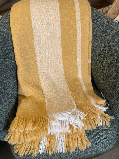 Weave Throw - Mustard