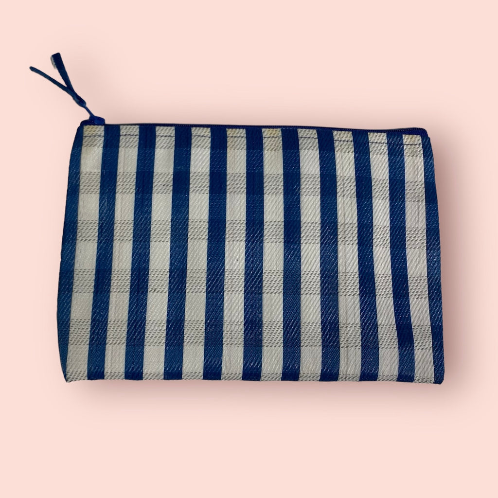 Recycled Plastic Zip Pouch - 8 assorted colours