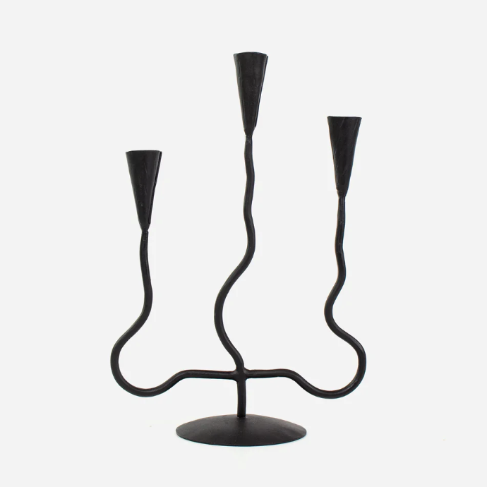 Wavy 3 Cup Candle Holder