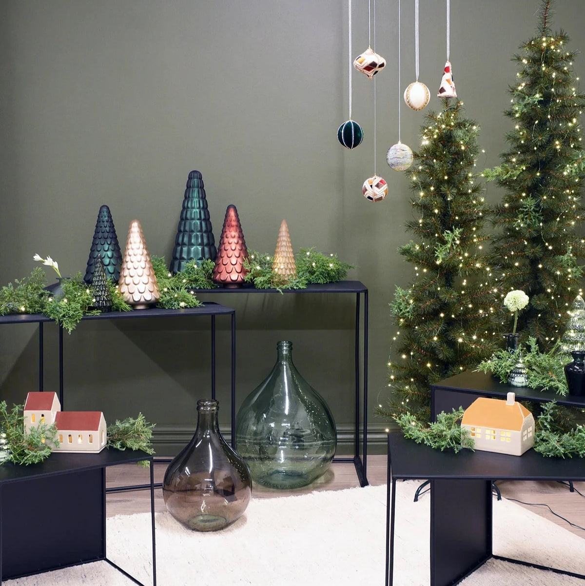 Glass Tree Medium - Metallic Amber