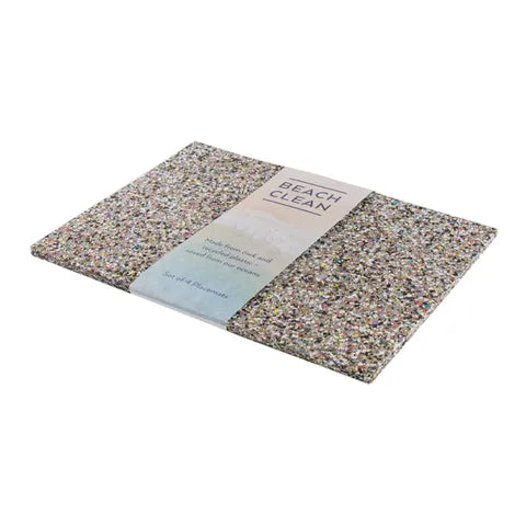LIGA Beach Clean Rectangle Placemats - Set of 4