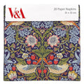 V&A Strawberry Thief Paper Napkin Pkt 20