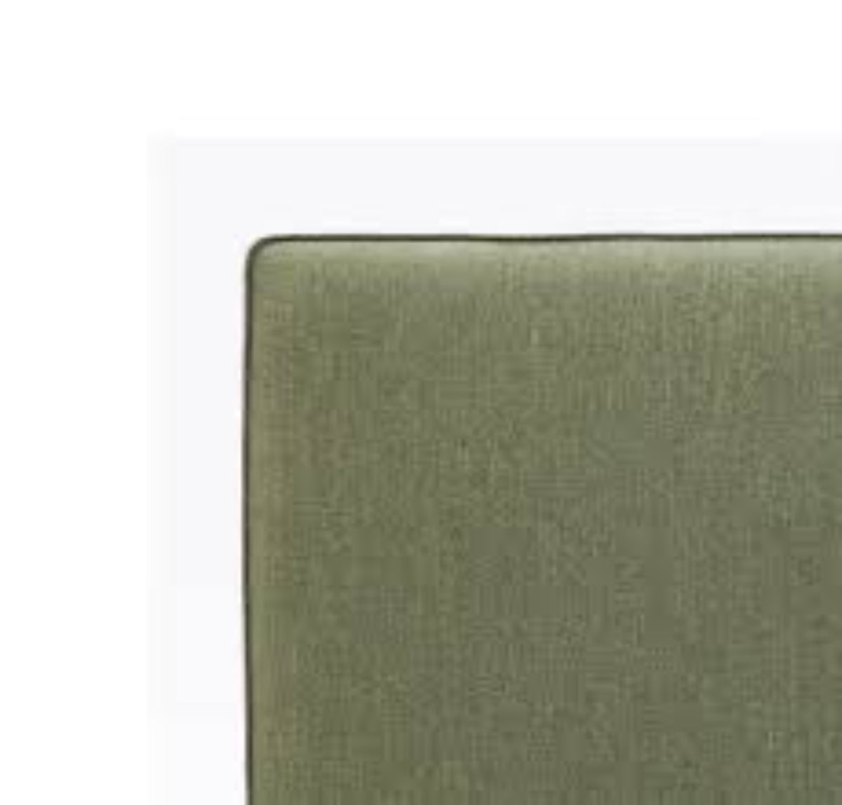 Piped Edge Headboard | Olive Double/Queen
