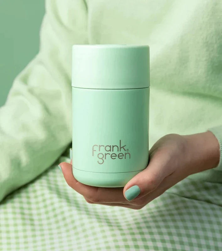 Frank Green ceramic reusable cup 12 oz Button Lid