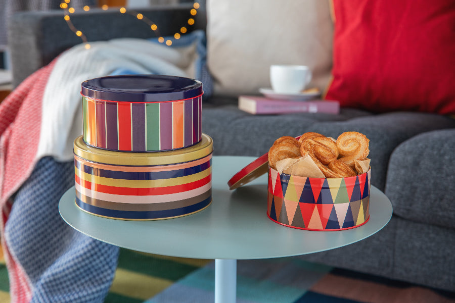 Remember Storage Stripe Tin Can Set - Klara