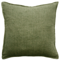 Flaxmill Olive Feather 50x50cm Cushion