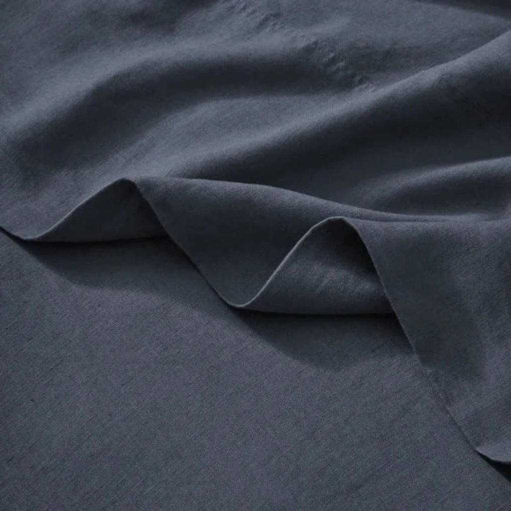 ravello flat sheet - denim