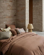 ravello flat sheet - biscuit
