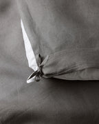 ravello quilt cover - charcoal